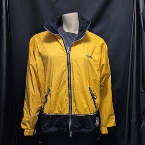Vtg 90s Nautica Competition Men’s Sz S Sleeve Coat Jacket reversible Stow Hood